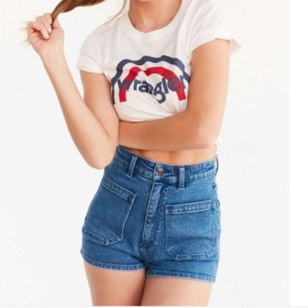 Wrangler Urban Outfitters High Rise Pinup Shorts